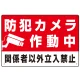 防犯カメラ作動中 関係者以外立入禁止 A オリジナル プレート看板 W450×H300 エコユニボード W450×H300 エコユニボード