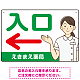 薬局向け入口案内サイン 白衣女性イラスト付きデザイン オリジナル プレート看板 グリーン(左矢印) W450×H300 マグネットシート (SP-SMD579AL-45x30M)
