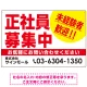 正社員募集中 未経験者歓迎 大きな文字デザイン 求人募集看板 オリジナル プレート看板 レッド W900×H600 エコユニボード (SP-SMD642B-90x60U) レッド W900×H600 エコユニボード