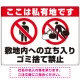 私有地への立入禁止・ゴミ捨て禁止 ダブルピクトマークデザイン プレート看板 W600×H450 エコユニボード (SP-SMD650-60x45U) W600×H450 エコユニボード