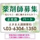 薬剤師募集 柔らかい雰囲気背景デザイン オリジナル プレート看板 グリーン W600×H450 エコユニボード (SP-SMD657C-60x45U) グリーン W600×H450 エコユニボード