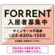 大胆な斜めデザインが特徴的なFOR RENT 入居者募集中 不動産向けデザインプレート看板 ピンク W600×H450 エコユニボード(SP-SMD729B-60x45U) ピンク W600×H450 エコユニボード
