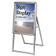ポスターグリップスタンド看板 屋外用 A2 片面 シルバー (PGSK-A2KS-G) A2 シルバー 片面