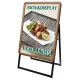 ポスターグリップスタンド看板 屋内用 B2 片面 木目 (PGSK-B2KM) B2 木目 片面