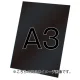 バリウススタンド看板オプション ブラックボード3mm サイズ:A3 (VASKOP-BBA3) ブラックボード A3 (VASKOP-BBA3) ブラックボード A3