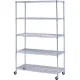 ワイヤーラック 5段 （H1890） W907 キャスター付 W907