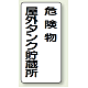 縦型標識 危険物屋外タンク貯蔵所 鉄板 (319-07)