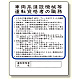 作業主任者職務板 車両系建設機械等 (356-35)