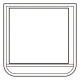 ポケット胸章 60×60 白 安全ピン＋ワニ口クリップ付き (368-121) 白 安全ピン＋ワニ口クリップ付き