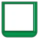 ポケット胸章 60×60 緑 安全ピン＋ワニ口クリップ付き (368-141) 緑 安全ピン＋ワニ口クリップ付き