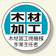 作業主任者ステッカー 木材加工用機械 (370-41)