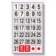 マグネット板 工程表用 (日) (373-62) 数字板（シート）