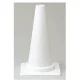 ミニカラーコーン 450mmH 白 (385-84A) 白