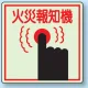 側面貼付蓄光ステッカー 火災報知機 150×150 (825-45) 火災報知機 150×150