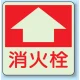消火栓 床面貼付表示用蓄光ステッカー 300×300 (825-53) 消火栓