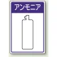 高圧ガス関係標識 エコユニボード 450×300 アンモニア (827-44) アンモニア