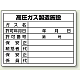 高圧ガス関係標識 エコユニボード 450×600 高圧ガス製造施設 (827-55)