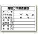 高圧ガス関係標識 エコユニボード 450×600 高圧ガス製造施設 (827-55) 高圧ガス製造施設