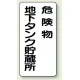 縦型標識 危険物地下タンク貯蔵所 危険物地下タンク貯蔵所 (828-17) 鉄板