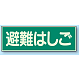 蓄光性標識 100×300 蓄光板 避難はしご (829-52)
