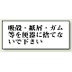 トイレ用表示板 アクリル（両面テープ付） 吸殻・紙屑・ガム等を・・・ 50×120 (843-22)