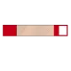 差込式ワンタッチ腕章 赤 (848-64) 赤