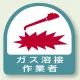 作業管理関係ステッカー 2枚1組 ガス溶接作業者 (851-57) ガス溶接作業者