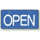 バルブ開閉表示板 ヨコ型  60×120 5枚1組 OPEN (856-36) OPEN