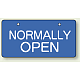 バルブ開閉表示板 ヨコ型  60×120 5枚1組 NORMALLY OPEN (856-38)