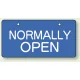 バルブ開閉表示板 ヨコ型  60×120 5枚1組 NORMALLY OPEN (856-38) NORMALLY OPEN