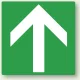 矢印ステッカー 100角・5枚1組 緑 上矢印 (862-33) 緑 上矢印