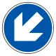 (サインタワー同時購入用)上部標識 斜め矢印(斜4方向取付可) (887-725) 斜め矢印(斜4方向取付可)