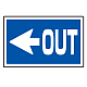 下部標識 ←OUT (サインタワー同時購入用) (887-742L)