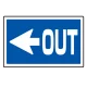下部標識 ←OUT (サインタワー同時購入用) (887-742L) ←OUT