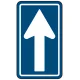 道路標識 (構内用) 一方通行 アルミ 縦型 (894-20) 縦型