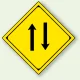 警告標識 二方交通 (894-47B) 二方交通