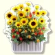 フォトジョイシール フラワーポット ひまわり (915-66) ひまわり