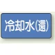 JIS配管識別アルミステッカー（10枚1組） 冷却水 (環) 大（80×150mm） (AS-1-32L) 冷却水 (環) 大（80×150mm）