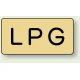 JIS配管識別ステッカー 横型（10枚1組） LPG (大) 80×150mm (AS-4-21L) LPG (大) 80×150mm