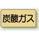JIS配管識別ステッカー 横型（10枚1組） 炭酸ガス (大) 80×150mm (AS-4-9L) 炭酸ガス (大) 80×150mm