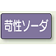 JIS配管識別ステッカー 横型（10枚1組） 苛性ソーダ (中) 60×120mm (AS-5-4M)