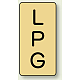 JIS配管識別ステッカー（10枚1組） LPG (小) 80×40mm (AST-4-21S)