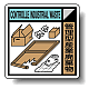 建築業協会統一標識 管理型産業廃棄物 50角 ステッカー 2枚1組 (KK-611) 50角(ステッカー)