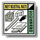 建築業協会統一標識 安定型産業廃棄物 50角 ステッカー 2枚1組 (KK-612) 50角(ステッカー)