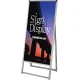 バリウススタンド看板 アルミ複合板タイプ シルバー 450×1200 片面タイプ (VASKAP-450X1200K) 片面タイプ 450×1200