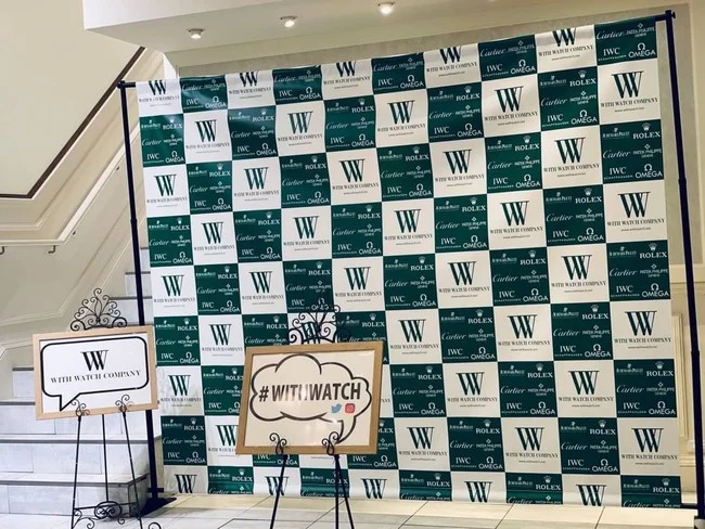 新規オープンする腕時計販売店のバナースクリーンを製作しました！