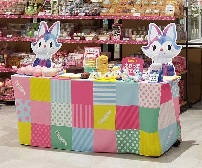 ベビー用品販売店舗のカラフルなテーブルクロスを製作しました!