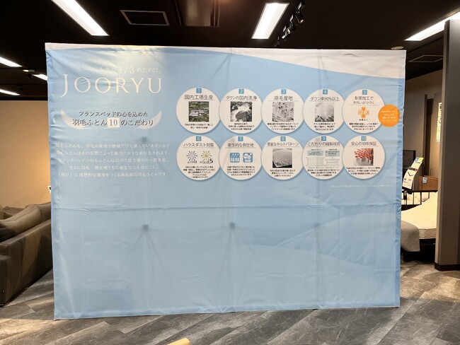 ブース毎に色分けされたベットの製造等を行う会社様のバックパネルを製作させていただきました。