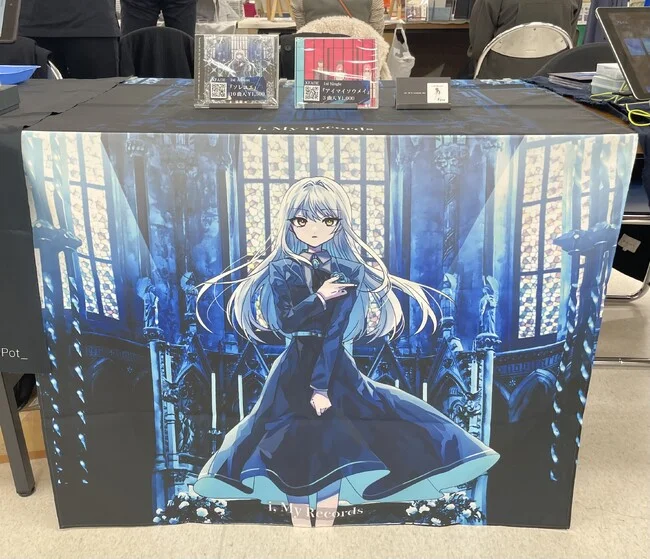 美しいキャラクターデザインのテーブルクロスを製作いたしました。