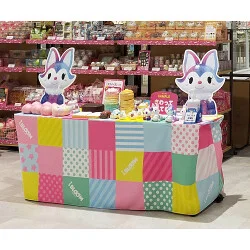 ベビー用品販売店舗のカラフルなテーブルクロスを製作しました!